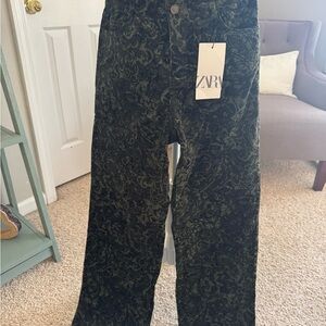 Zara Camouflage Green Trousers